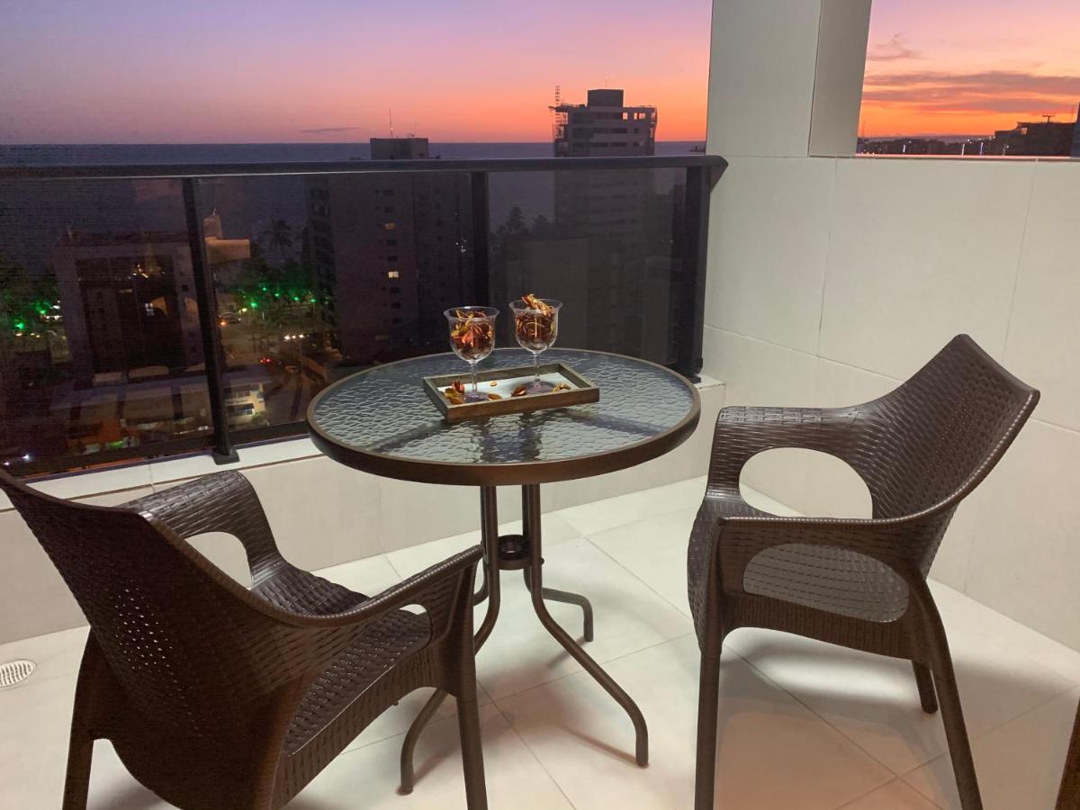 Luxo 1406 - Quarto E Sala Com Varanda Frente Mar Ponta Verde Maceio Dış mekan fotoğraf