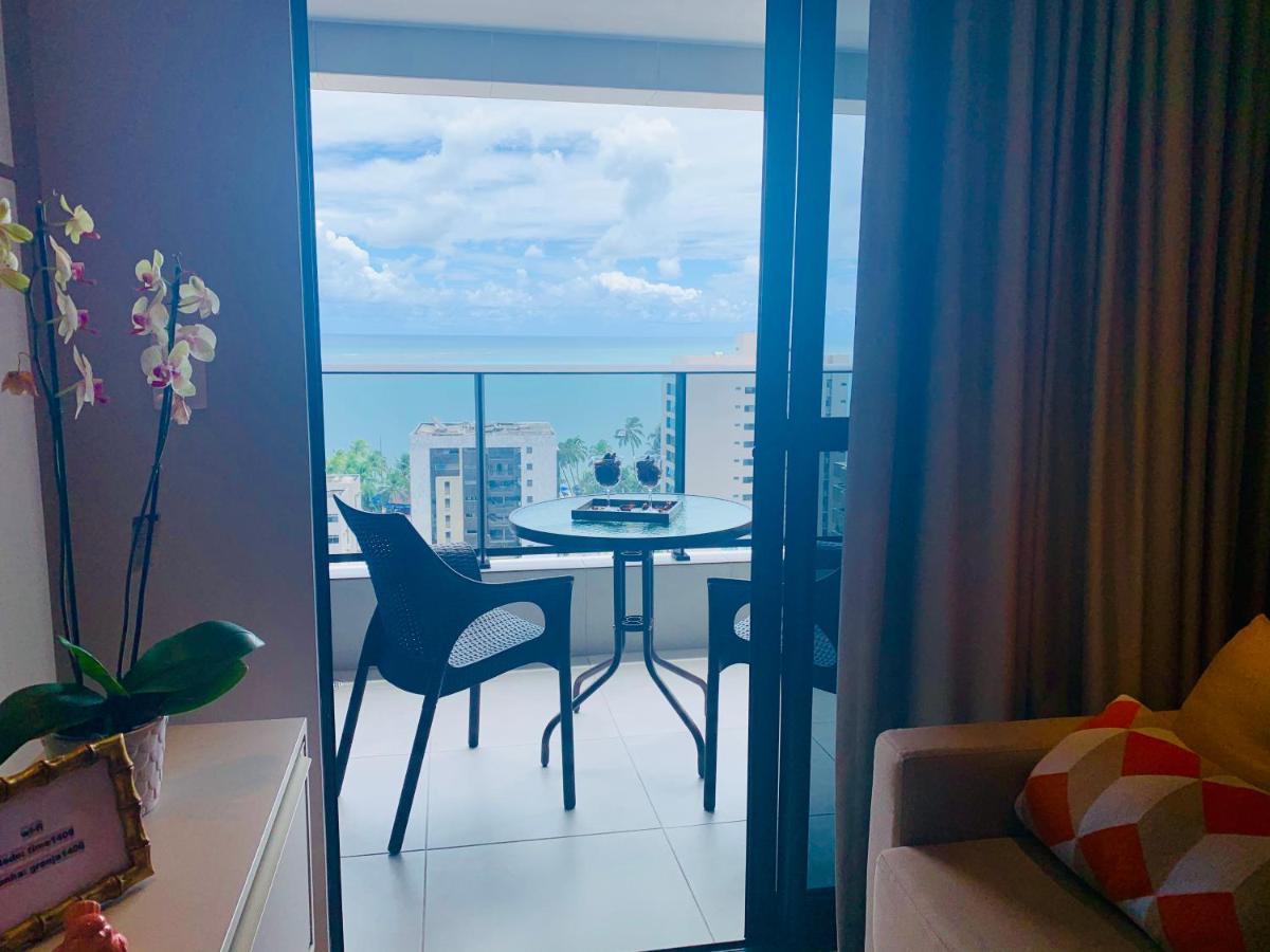 Luxo 1406 - Quarto E Sala Com Varanda Frente Mar Ponta Verde Maceio Dış mekan fotoğraf