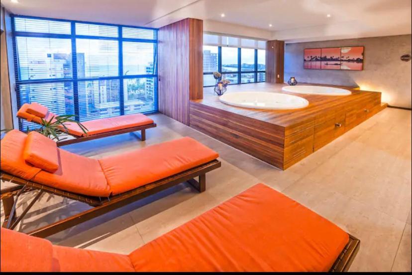Luxo 1406 - Quarto E Sala Com Varanda Frente Mar Ponta Verde Maceio Dış mekan fotoğraf